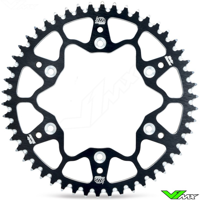 Moto Master 70/75 Aluminum Rear Sprocket (420) Black - Kawasaki KX80BigWheels KX80 KX85 KX100 Suzuki RM100