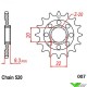 Moto Master Front Sprocket (520) - Kawasaki KXF250 KX250X