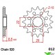 Moto Master Front Sprocket (520) - KTM Husqvarna GasGas Husaberg Beta