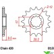 Moto Master Front Sprocket (420) - KTM 60SX 65SX Husqvarna TC65 GasGas MC65