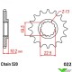 Moto Master Front Sprocket (520) - Suzuki RM250 RMX250 DRZ250 DRZ400 DRZ400SM DRZ400E DRZ400S