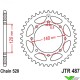 JT Sprockets Achtertandwiel Staal (520) - Kawasaki KLX650R KLR650 KLR650Camo KLR650Tengai