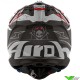 Airoh Aviator 3 Burnout Crosshelm - Zwart / Grijs / Rood