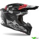 Airoh Aviator 3 Burnout Motocross Helmet - Black / Grey / Red