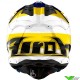 Airoh Aviator 3 Monarch Motocross Helmet - Blue / Yellow / White