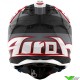 Airoh Aviator 3 Monarch Motocross Helmet - Red / Grey / White