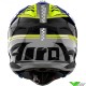 Airoh Aviator 3 Hima Motocross Helmet - Grey / Yellow / Blue