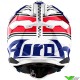 Airoh Aviator 3 Hima Motocross Helmet - Blue / White / Red