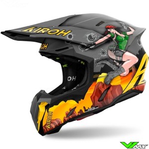 Airoh Twist 3.0 Adventure Motocross Helmet - Grey / Yellow