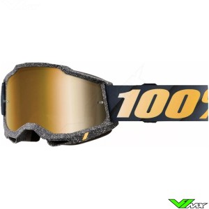 100% Accuri 2 Risland Motocross Goggle - Gold Mirror Lens