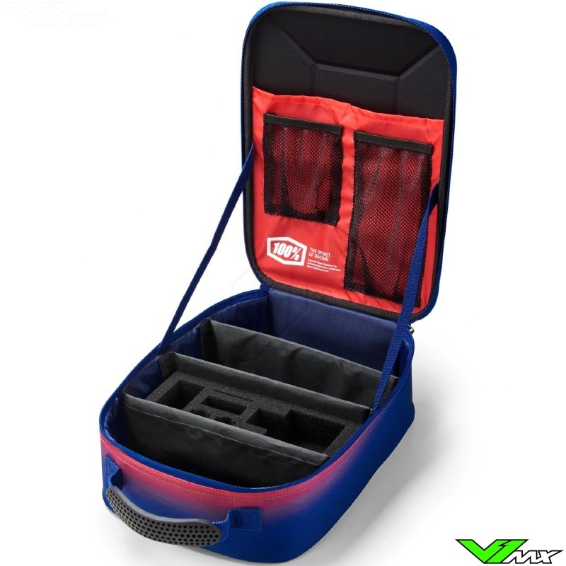 100% Geo Goggles Case - Red / Blue