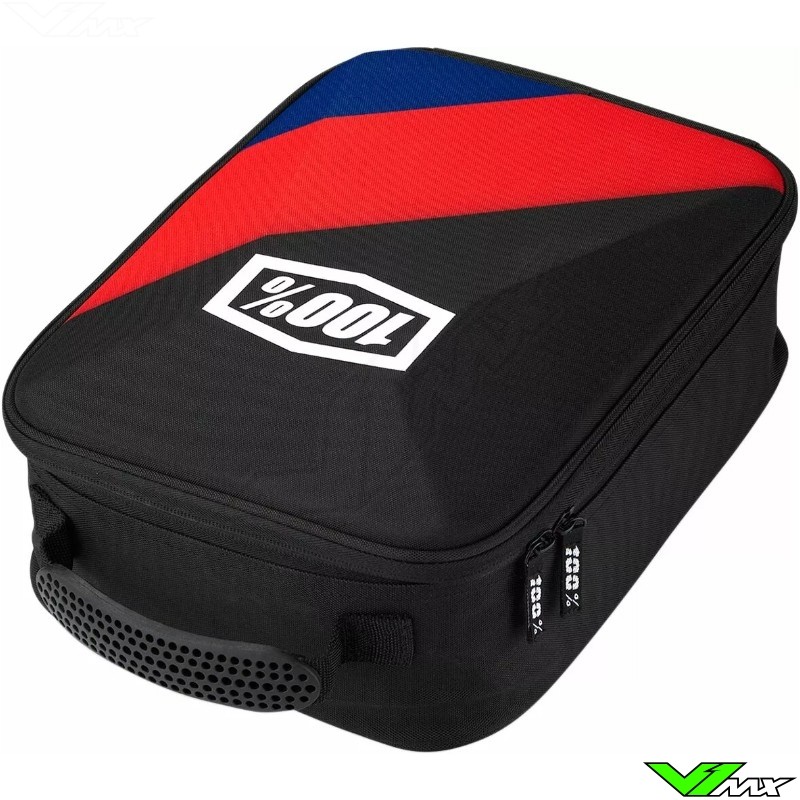 100% Cornestone Goggles Case - Black / Red / Blue