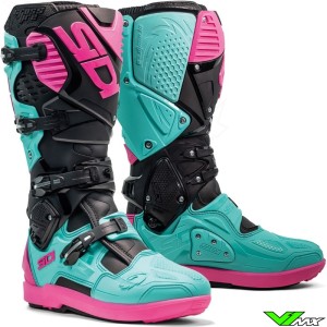 Sidi Crossfire 3 SRS Motocross Boots - Mint / Pink