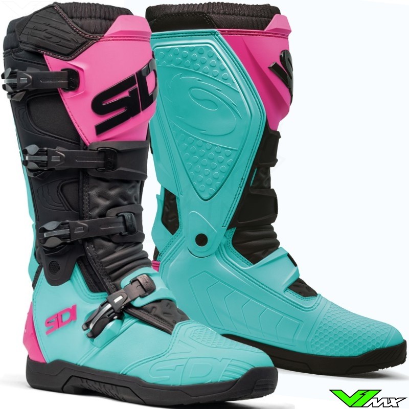 Sidi X Power SC Crosslaarzen - Mint / Roze