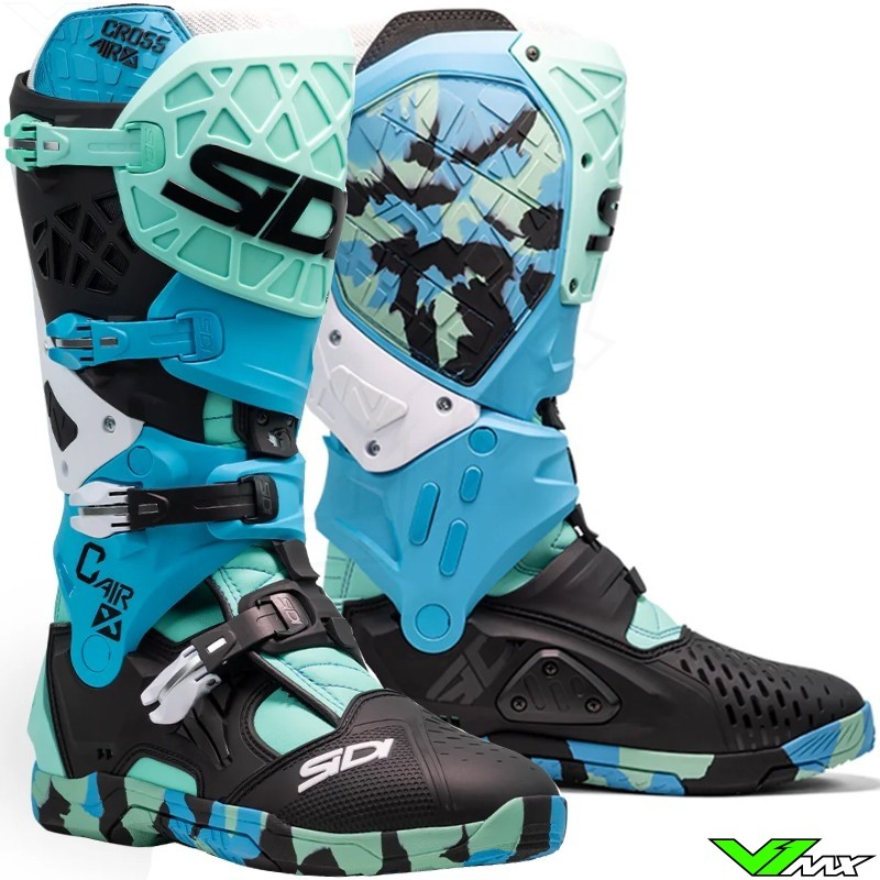 Sidi Crossair X Crosslaarzen - Cyaan / Messy Camo