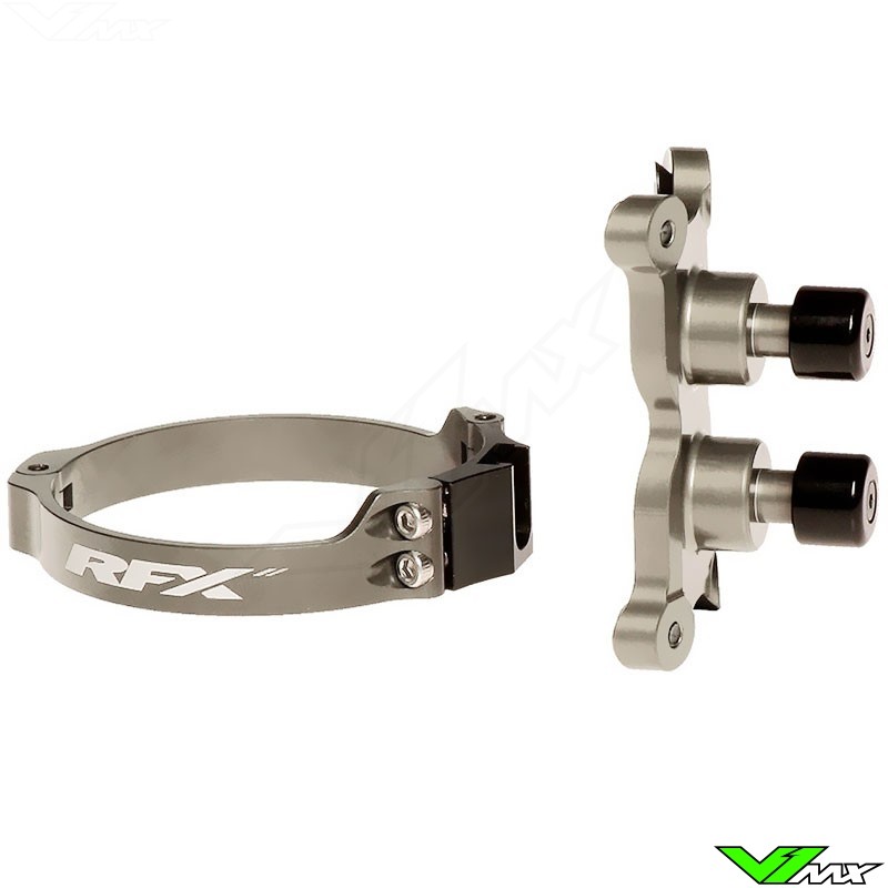 RFX Dubbele Holeshot Systeem Hard Anodised - Kawasaki KXF250 KXF450 Suzuki RMZ250 RMZ450 Honda CRF250R CRF450R