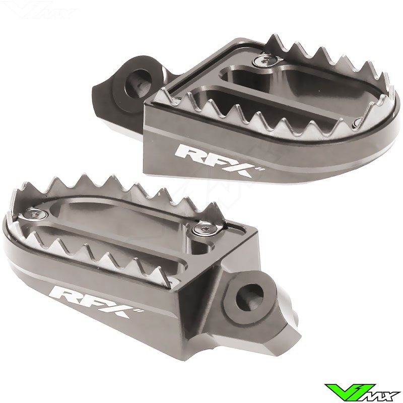 RFX Pro Footpegs Shark Teeth Hard Anodised - Suzuki RMZ250 RMZ450