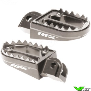 RFX Pro Footpegs Shark Teeth Hard Anodised - KTM 85SX Husqvarna EE5 TC65 TC85 TC50 GasGas MC50 MC65