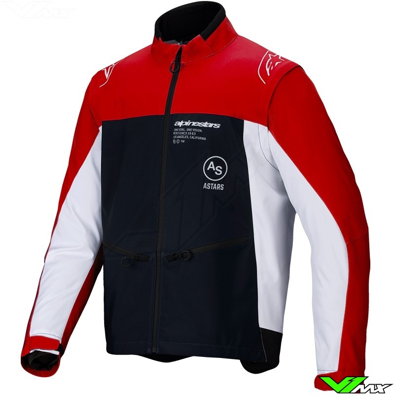 Alpinestars Lite-Dura 2025 Softshell Enduro Jacket - Black / Bright Red / White