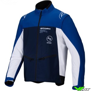 Alpinestars Lite-Dura 2025 Softshell Enduro Jacket - Navy / Bright Blue / White