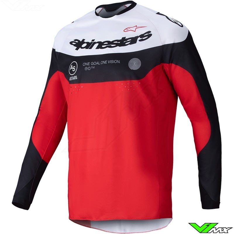 Alpinestars Pro-Dura 2025 Enduro Jersey - Bright Red / Black / White