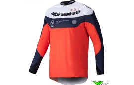 Alpinestars Pro-Dura 2025 Enduro Jersey - Navy / Hot Orange / White