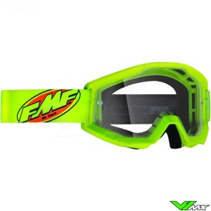 FMF Powercore Goggles Fluo Yellow - Clear Lens