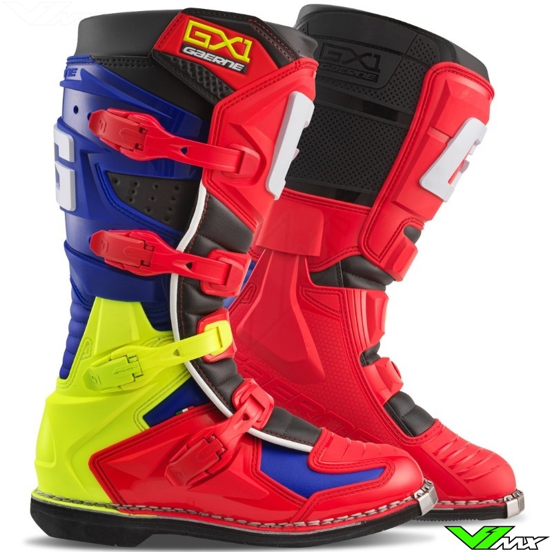 Gaerne GX-1 Motocross Boots - Red / Multicolor