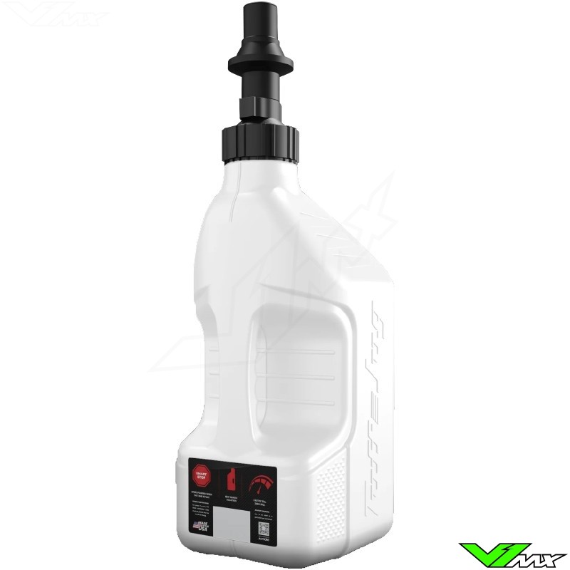 Tuff Jug Gen 3 Jerrycan met Ripper snelvuldop - 10L Wit