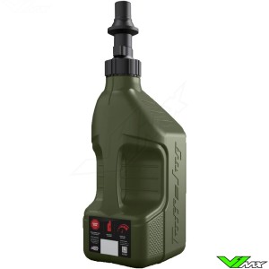 Tuff Jug Gen 3 Jerrycan met Ripper snelvuldop - 10L Army Groen
