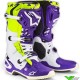 Alpinestars Tech 10 Dirt Studios Crosslaarzen - Paars / Fluo Geel