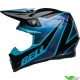 Bell Moto-9s Flex Sprite Crosshelm - Zwart / Blauw (M/L)