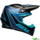 Bell Moto-9s Flex Sprite Motocross Helmet - Black / Blue (M/L)